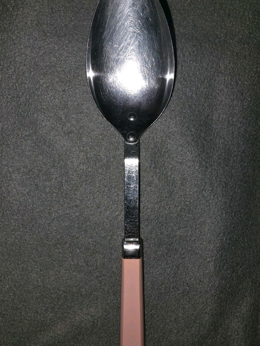 Classic Pink Handle Serving Spoon - 1 Pc